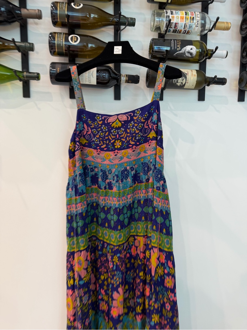 NATURAL LIFE Pink Floral Boho Maxi Dress with Multicolor Accents - Picture 3 of 10